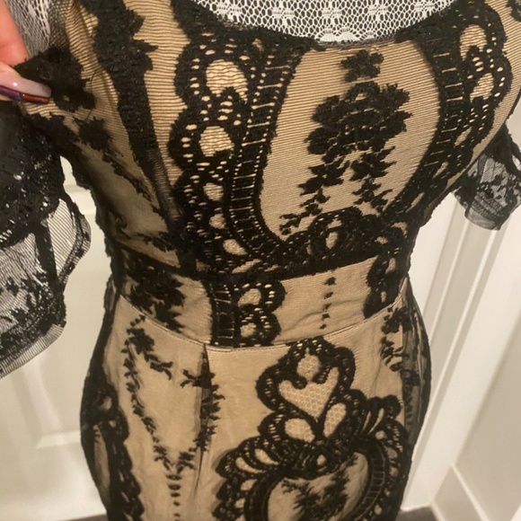 Vintage BLACK Chic For Love & Lemons Vienna women’s Lace Dress XS - Picture 9 of 10